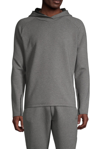M Double Knit Hoodie - Dk grey melange