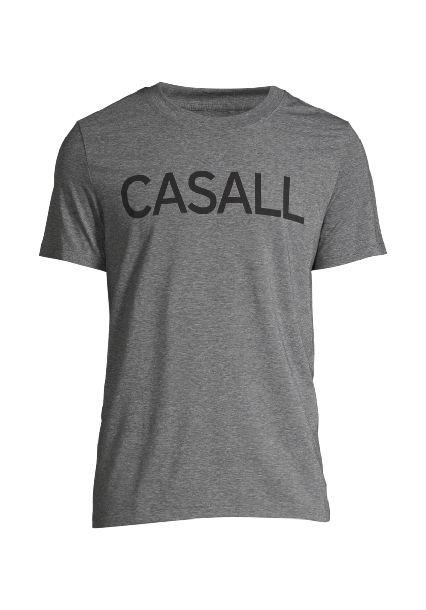 M Logo Tee - Dk grey melange