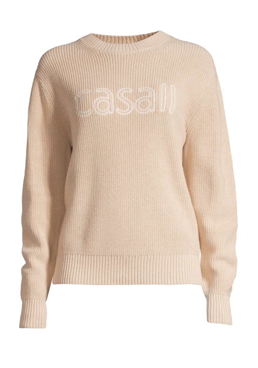 Knitted Logo Sweater – Warm Melange