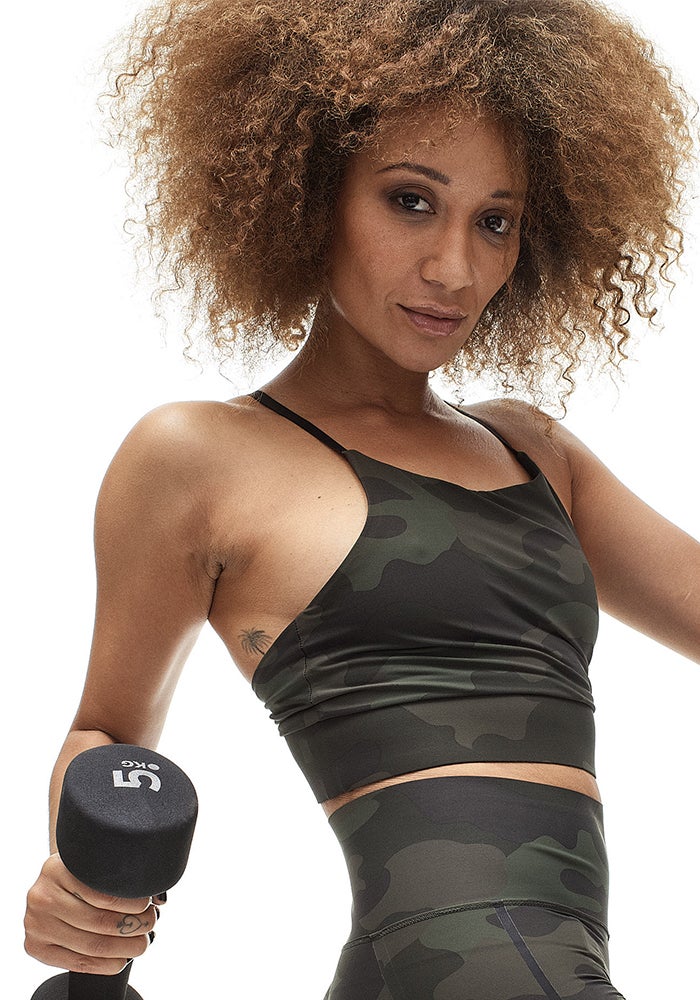 Sculpture Intense Sports Bra – Dark Camo