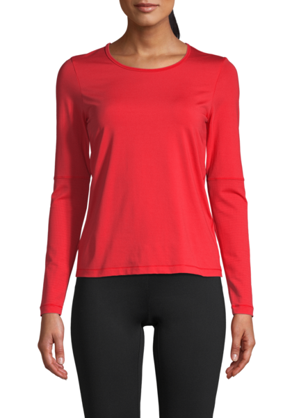 Essential Long Sleeve with Mesh Insert – Impact Red