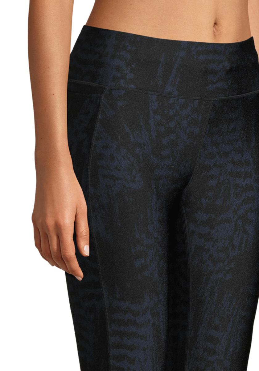 Iconic Printed 7/8 Tights – Black